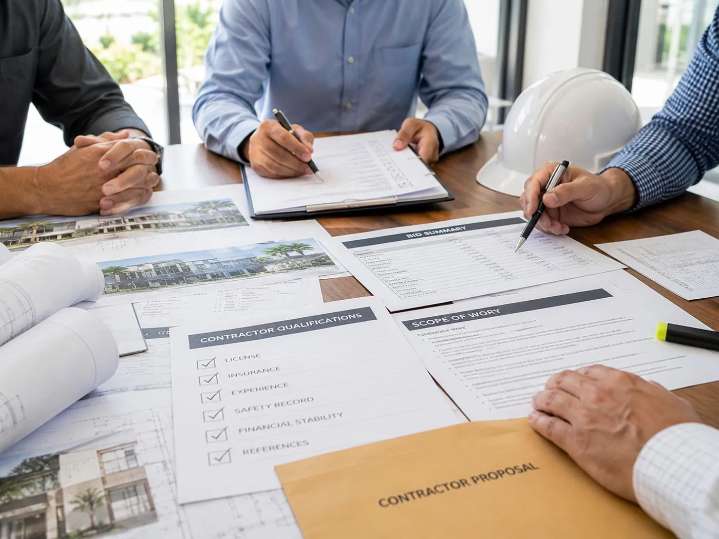 Contractor selection bid management Florida
